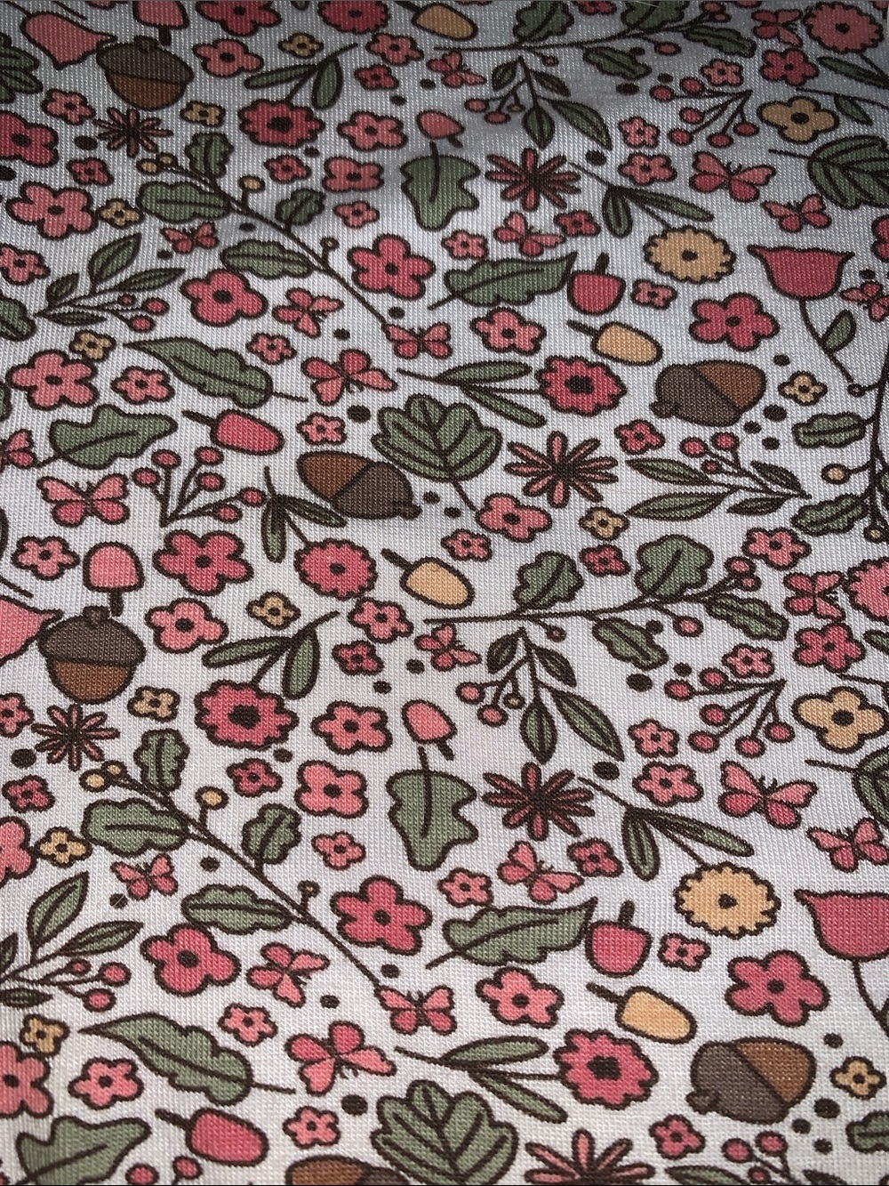 NWT Milkberry 3pc Set 3-6M Bamboo Bodysuit Pants Headband Acorns - Picture 2 of 9